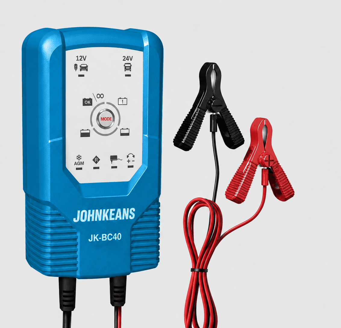 Johnkeans 12V/24V Industrial Battery Charger
