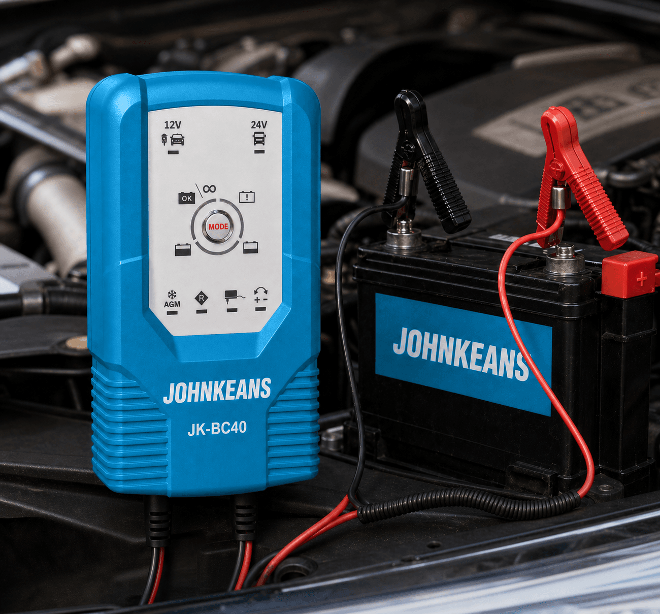 Johnkeans 12V/24V Industrial Battery Charger - Image 2